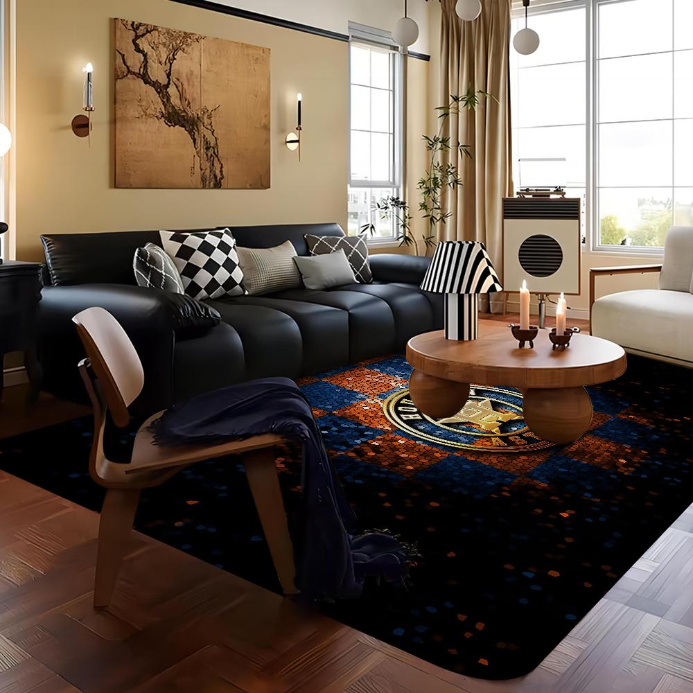 H-HOUSTONS ASTROS Floor Mat INS Style Soft Bedroom Floor House Laundry Room Mat Anti-skid Household Carpets