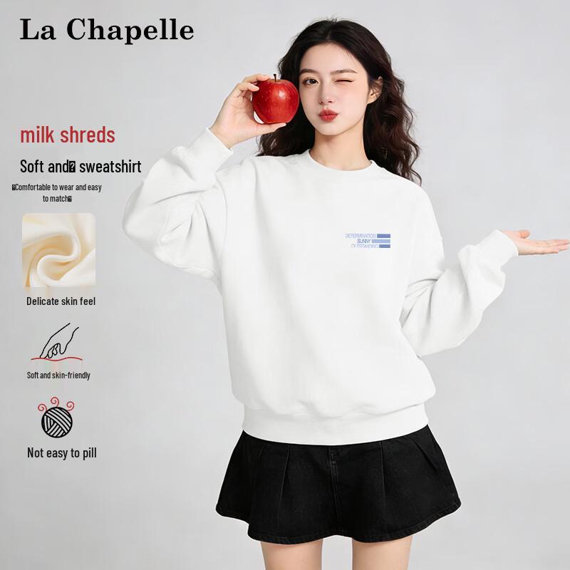 La Chapelle Women s Oversized Crew Neck Sweatshirt 3XL
