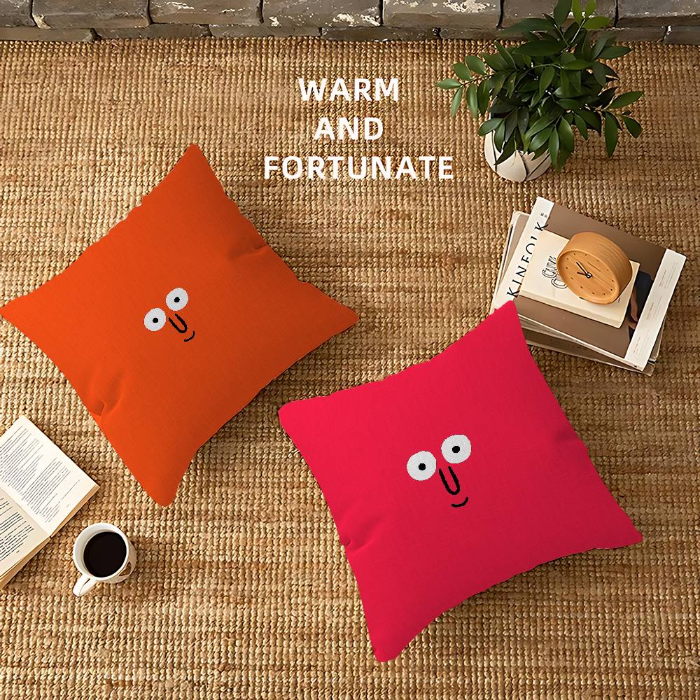 Art J-Jean J-Jullien Cute Lucky Dragon Pillow Cover Sofa Cushion Cover Home Room Decoration Children Gift