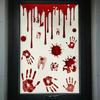 Decalques Estáticos DIY para Halloween à Prova d'Água Adesivos Assustadores para Portas de Festa Decorações Festivas
