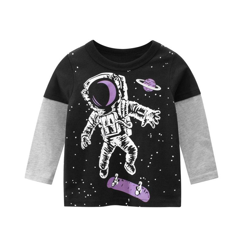 27kids Spring 2024 Boys  Long Sleeve T-Shirt - Children s Clothing 130 cm
