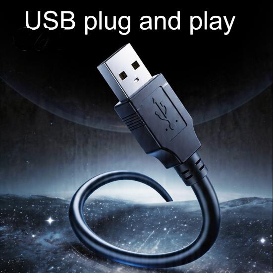 Interior Car Decoration Accessories USB Starry Sky Projection Lamp, Manual Focus Projector Light, Night Light for Vehicle Ambient Room, Romantic