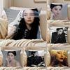 Beautiful Chinese Actor FFan Bingbing Cushion Cover Pillowcase Antidustmite Invisible Zipper Short Plush Sofa Cushion