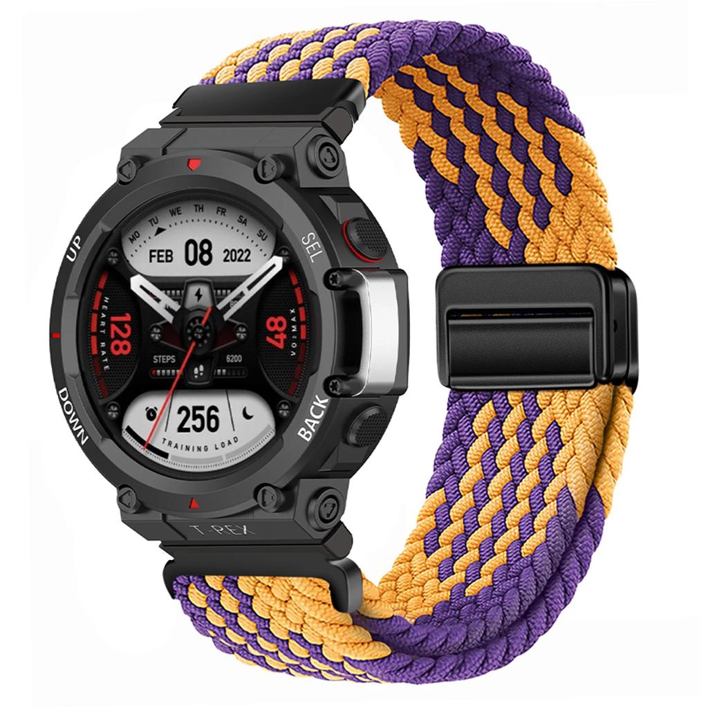 Geflochtenes Solo Loop Armband für Huami Amazfit T-Rex 3 Band Smartwatch Nylon Elastische Armbänder für Huami Amazfit T-Rex 3 Correa Band