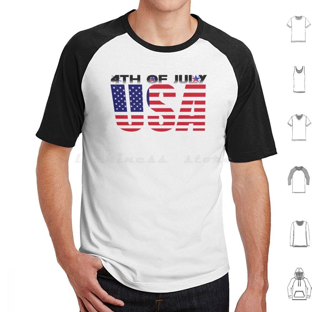 4. Juli T-Shirt Baumwolle Herren Damen DIY Druck 4. Juli Tag USA Amerikanischer Stolz Rot Weiß Blau Patriotische Sterne Und