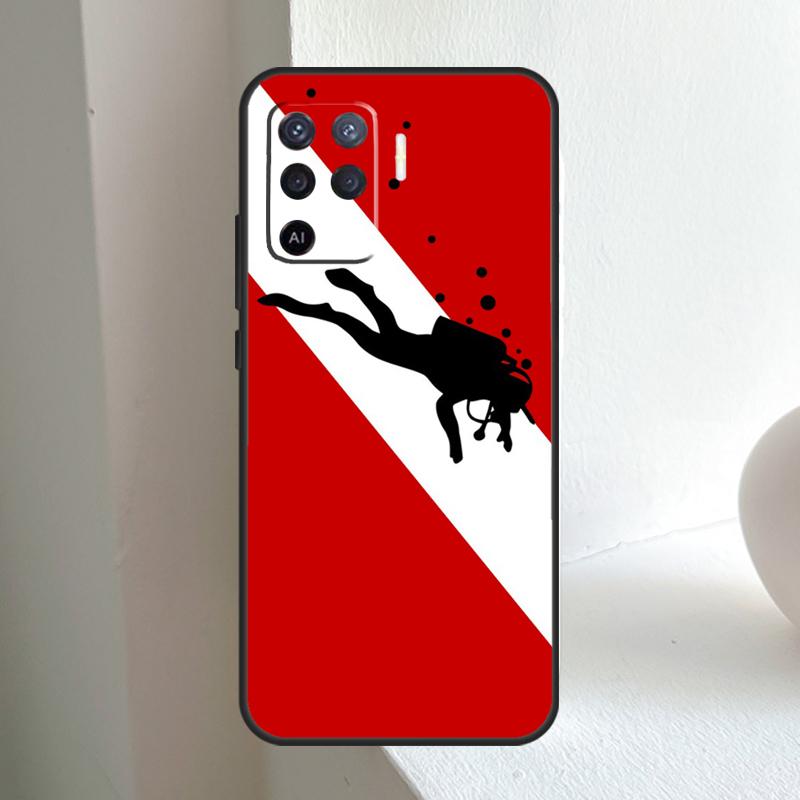 Diver Down Scuba For OPPO A74 A54 A94 A17 A57 A15 A16 A76 A96 A18 A38 A58 A78 A98 A40 A60 A80 A5 A6 Pro Case