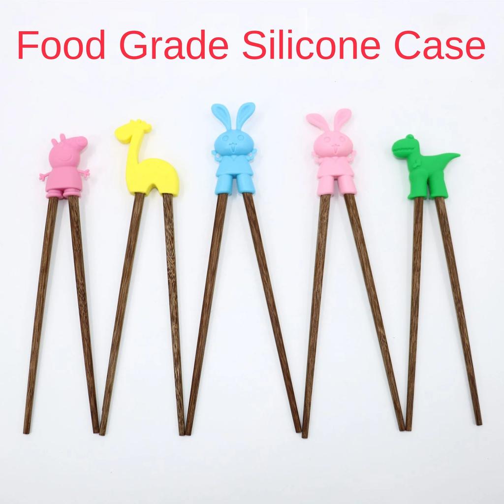 Beginner Kids Chopsticks Easy Use Children Learning Chopsticks Cute Cat Koala Lollipop Fun Learning Helper Child Tableware