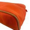 HERMES Zipper Cosmetics Pouch Bolide Vanity cotton Pouch MM Pouch Orange cotton Used