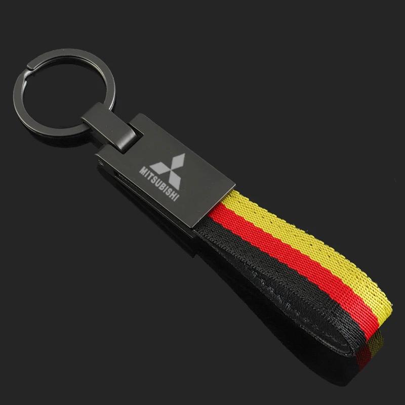 

Nylon Car Keychains Auto Key Ring Holder Pendant for Mitsubishi ASX Aerobus Lancer Cordia Pajero Outlander Galant Mirage Montero