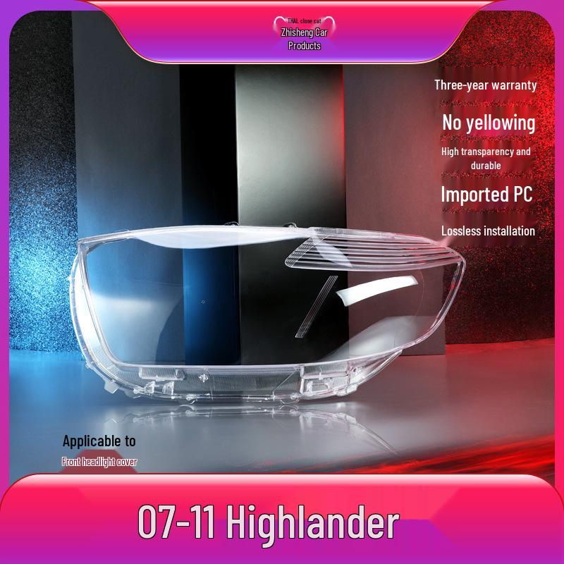 

Крышка линзы фары для Toyota Highlander 2006-2011 годов выпуска: Запасной корпус лампы No прозрачный