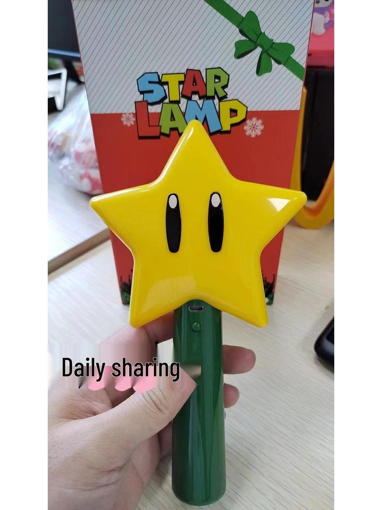 Cross-border LED Mario Star Night Light for Stage & Christmas Decoration