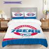 Philadelphia ers Basketball Spirit Three-piece set(1 * duvet cover + 2 * pillowcase, without core)Soft and comfortable Duvet cover and pillowcase
