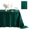1 Pack Rectangle Tablecloth Stain Resistant Wrinkle Free Silkly Table Cloth, Satin Dining Table Cloths for Dining Room, Indoor