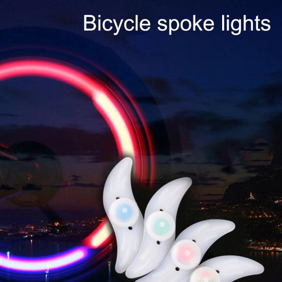 Spoke Light Hot Wheel Shape Simple Installation Three Flash Modes Unique Streamline-shaped Bike Wheel Lamp for MTB