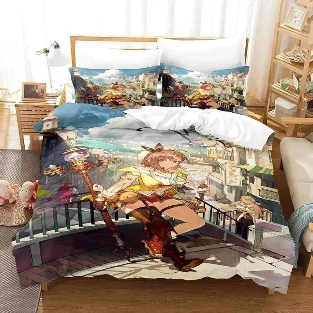 Comforter Atelier Ryza Ever Darkness & The Secret Hide Out Bedding Set Bedroom Soft Modern S Comefortable