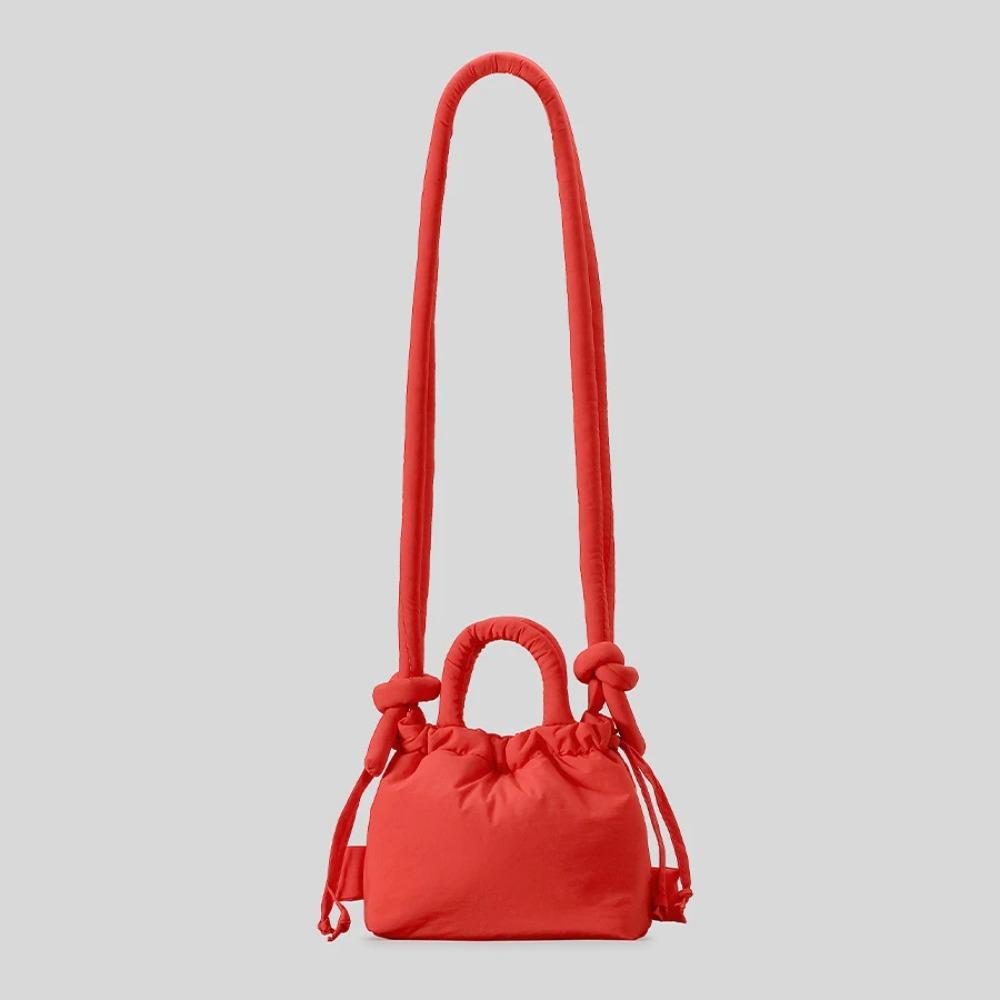 Soft Puffer Tote Bag Nylon Down Padded Cotton Shoulder Bag Mini Crossbody Bag Lady Handbags Women Fashion Shopping Bag 6Colors