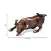 Charging Bull Showpiece Standard Brown Home Decor 12.7cm