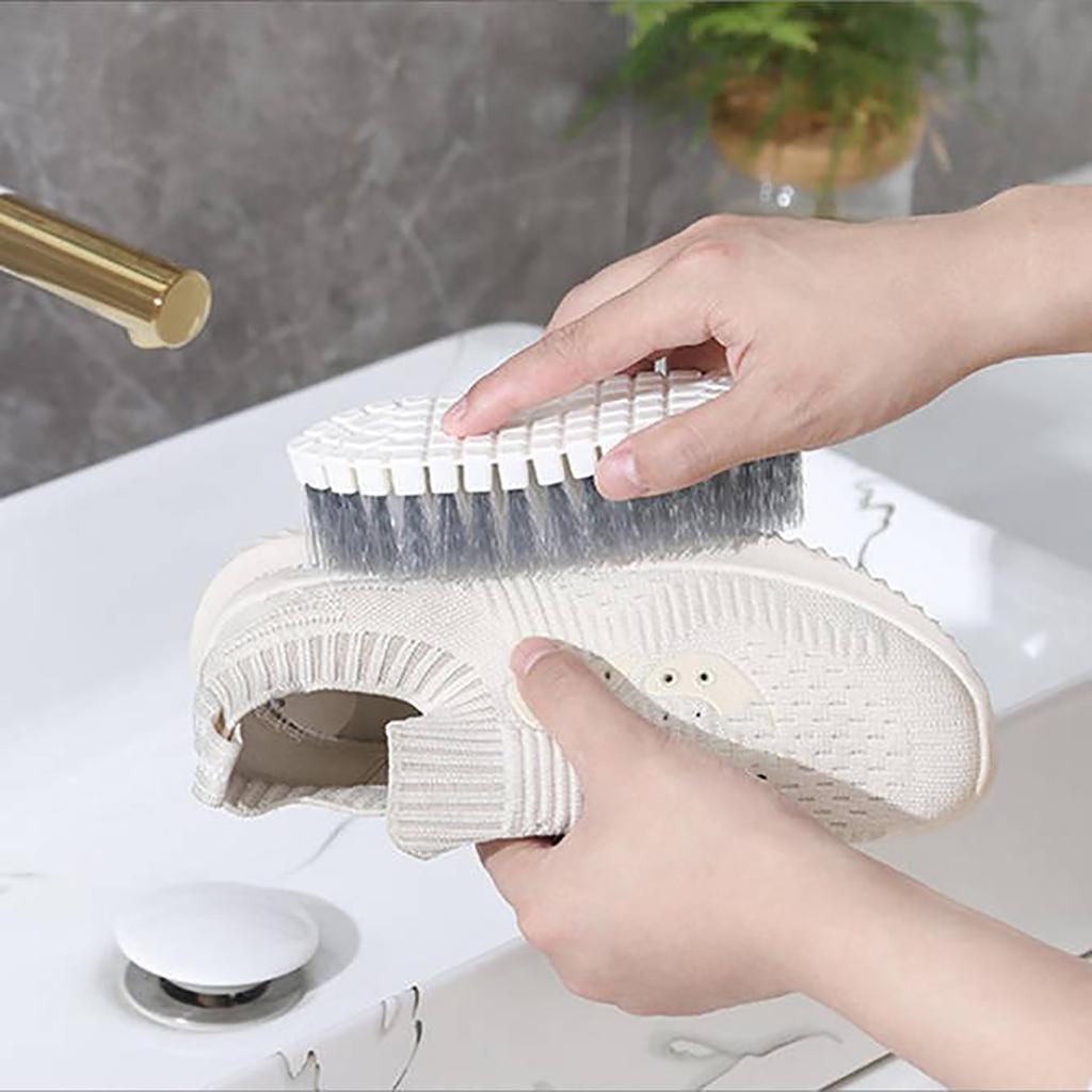 Multifunctional Soft Hair Cleaning Brush-an For Kitchen, Bathroom And Outdoor, Plastic Handle, Reusable And High-quality Brush Cleaning Too