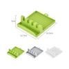 Heat-Resistant with Drip Pad Hangable Tableware Storage Rack Pot Lid Holder Spatula Rack Spoon Rest