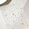 Shiny Blowing Bubble Nail Decorations Stickers 5D Shell Light Love Cat Bubble Transfer Slider Sticker DIY Manicure Decals