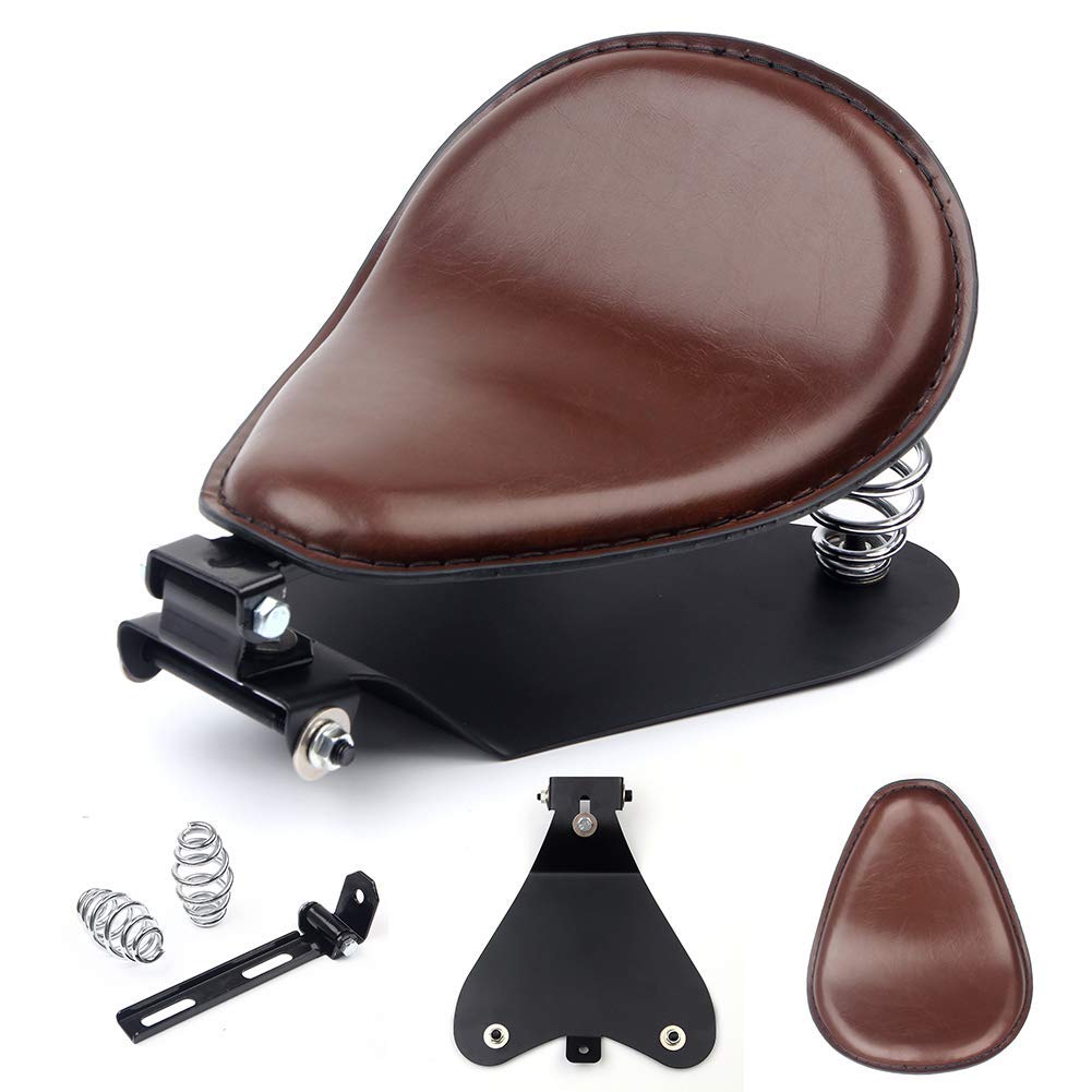 

Karun Solo Seat Spring Bracket Base Kit for 48 Sportster XL883 1200 Seat Base (Brown + Plate)