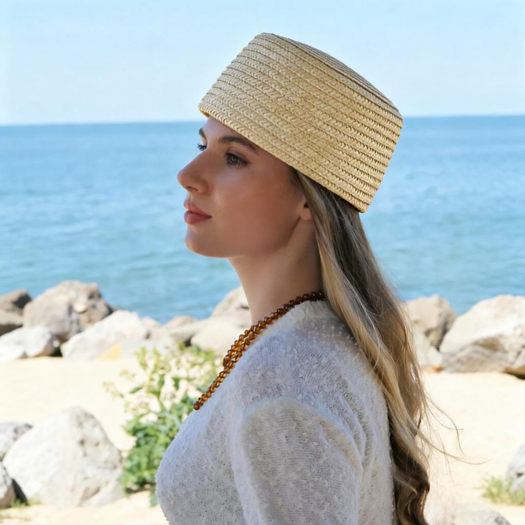 

Vintage 100% Raffia Sun Hats for Women s Natural Wheat Straw Fedoras Flat Top Pillbox Hat Party Charming Wedding Party Berets 56-58cm