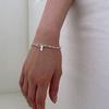 Melliv Silver Oval Ring Link Bracelet_mvb09