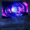 Cosmic Vortex Tapestry - Vibrant Galaxy Design With A Blend Of Blue And Pink Hues For A High-Elegance, Modern Ambiance