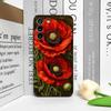 Retro Květ Makový Rozkvět Horká Červená Tištěný Kryt na Telefon pro OPPO Realme 14 Pro Plus 13 12+ 12 Lite 11 10 9 X7 PRO Ultra Květinový Kryt