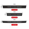 Black Carbon Fibre Texture Car Trunk Door Threshold Tape Stickers Pedal Anti Scratches Decoration Auto Accessories