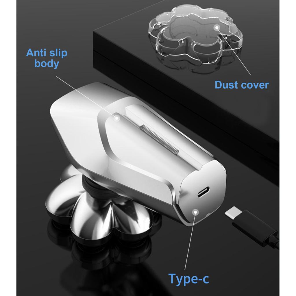 Electric Bald Shaver for Men 7 Floating Heads Beard Razor Hair Clipper Facial Cleaner Massager Nose