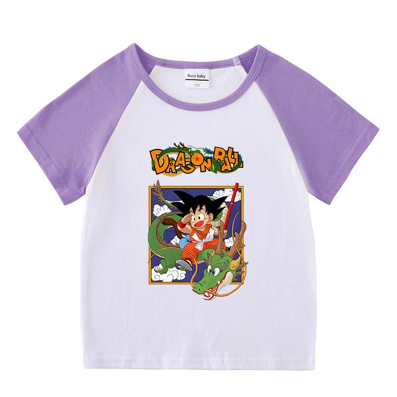 Kids' Summer Color Block Sports Set: Short Sleeve T-shirt & Hot Pants for Boys & Girls