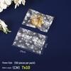 White Rose Frosted Snowflake Mooncake Pastry Heat-Seal Bag 