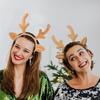 Christmas Headband Xmas Realistic Reindeer Horn Headband Happy New Year Photo Props Merry Christmas Decor Gifts for Kids