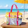 Mesh Large Capacity Swim Bag with Multi-Pocket Storage for Swimsuits, Toiletries, and Travel Essentials