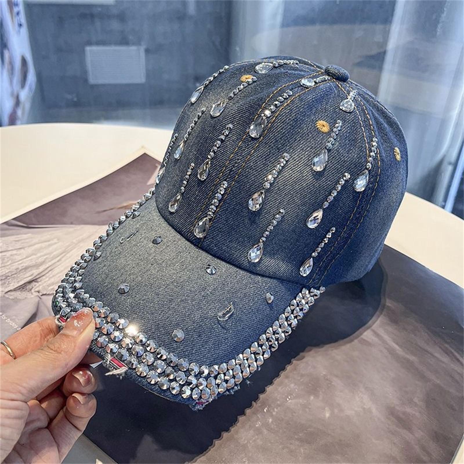 

Бейсболка с ромбовидным узором из денима One Size