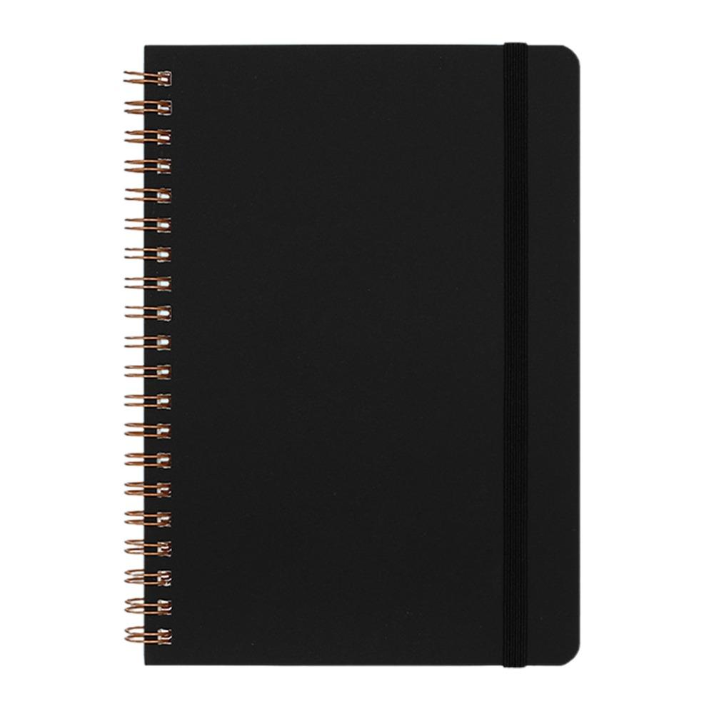 

Блокнот на спирали B6 Утолщенный блок для заметок Многоцелевой дневник Студенческие канцелярские товары чёрный