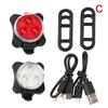 Usb Rechargeable Bike Light Set,Super Bright Front Headlight And Rear Led Bicycle Light,650Mah ,4 Light Mode Options