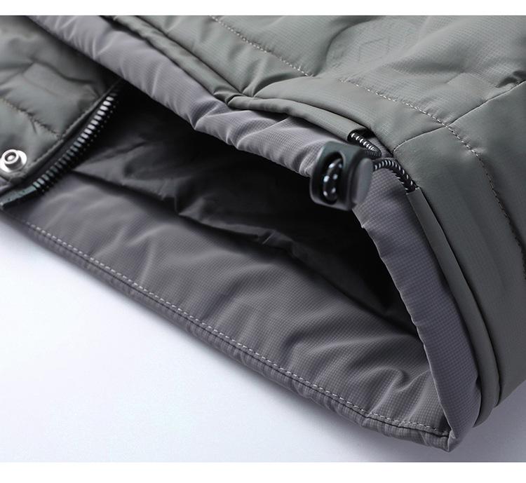 2024 Men's Hooded Winter Jacket: Trendy Warm White Duck Down Thick Fabric