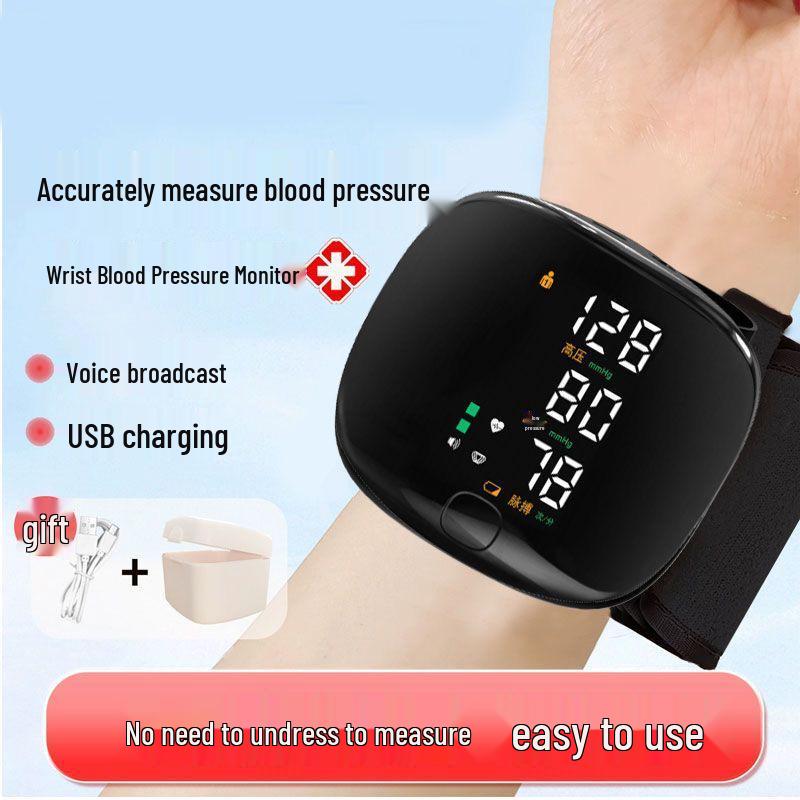 Smart LED Wrist Blood Pressure Monitor - Electronic Home Device