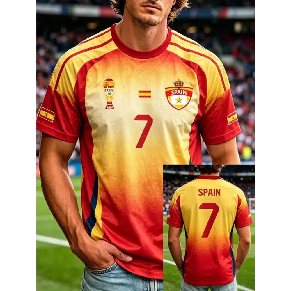 2026 Νέο Πωλησιακό Ισπανία Ποδόσφαιρο Real Avilés Φανέλα Ανδρική Μπλούζα Γρήγορου Στεγνώματος Διαπνέουσα Απλή και Άνετη Ρούχα Παραλίας