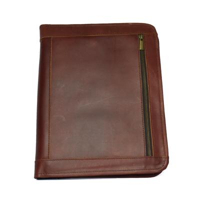 Leather Folder File Portfolio A4 Bag Padfolio Case Laptop Document Vintage Bag