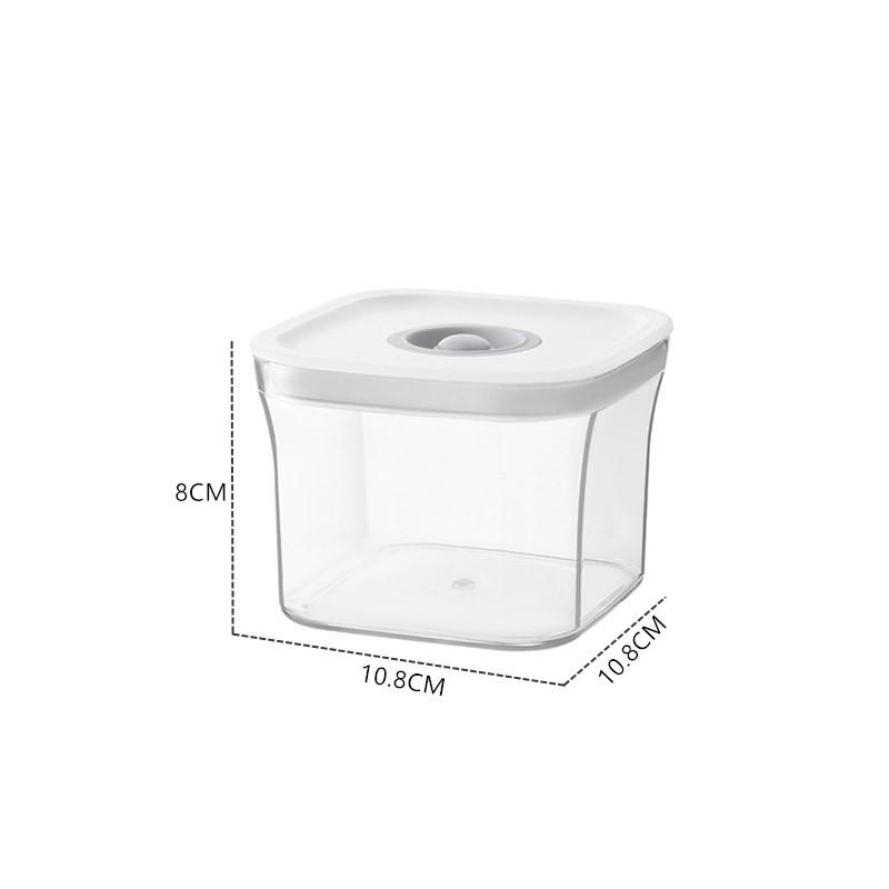 

Квадратные герметичные банки для специй и конфет, кухонные прозрачные контейнеры для хранения продуктов, пластиковые коробки для хранения хлопьев, органайзер для холодильника