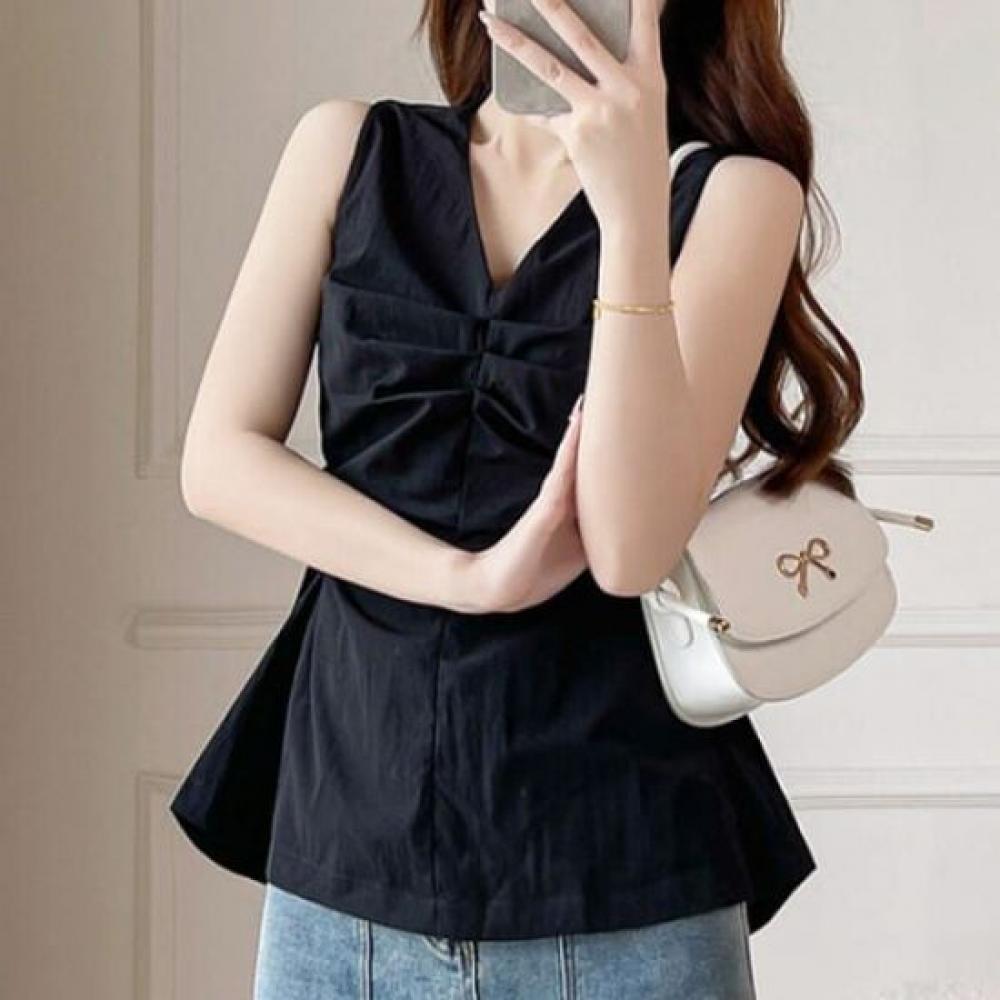 NaVaVa V Neck sleeVeless Blouse Nb2688