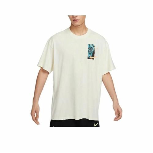 

Nike Men s Comfortable Loose-Fit Short Sleeve T-Shirt in Coconut Milk Color EU M кокосовий