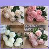 Artificial Rose Flower Bouquet With Silk Material For Wedding Decor And Photography Props