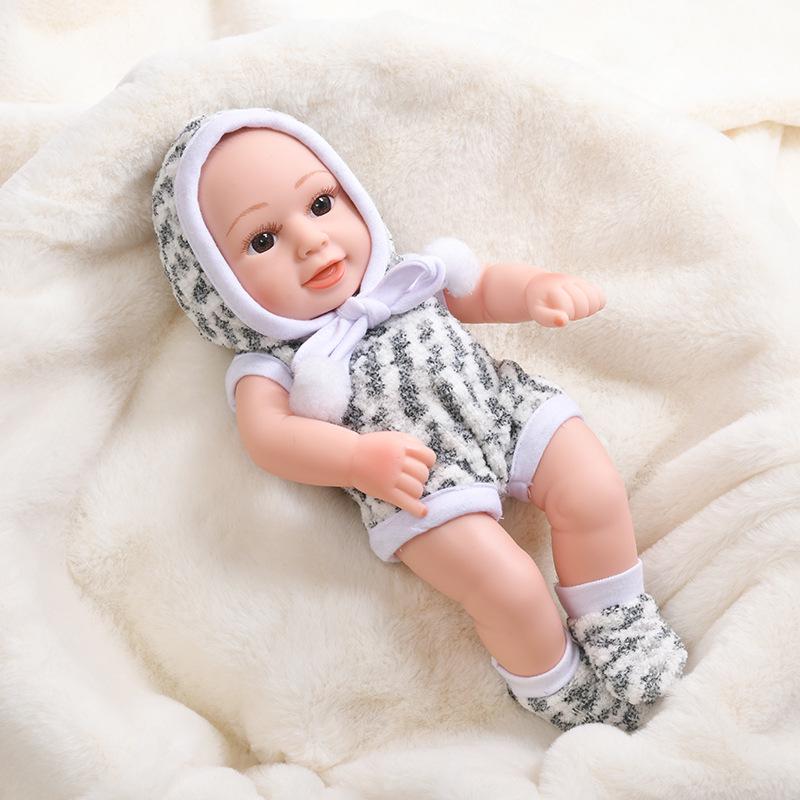 30cm Silicone Reborn Baby Doll - Soft Sleep Companion & Child Role-Playing Toy