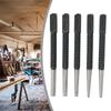 5 Piece Nail Punch Set with Knurled Body for Precise Punching of Wood Metal and Plastic Materials Length 100mm