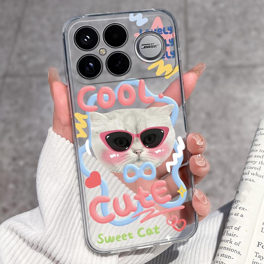 Covers For Xiaomi Poco F8 Ultra F8 F5 Pro F3 C50 C40 Mi Note 2 3 Transparent TPU Phone Case Cute Pet Dog Soft Silicone Dustproof Shell For Xiaomi Capa