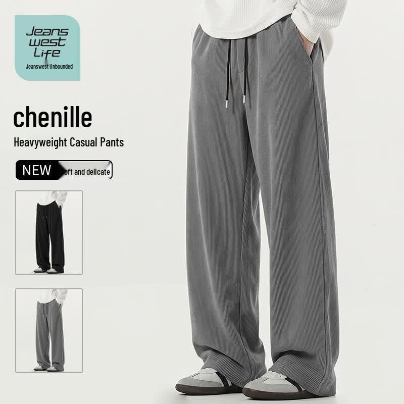 JEANSWEST LIFE Men's Relaxed Chenille Sweatpants
